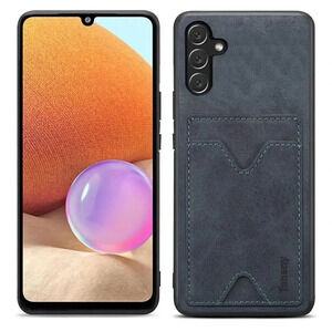 Leather Wallet Case with Card Holder‎ Kickstand for Samsung Galaxy A14 5G Gray